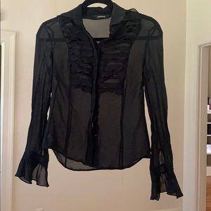 Express 100% silk top